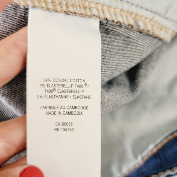 R Jeans Women's Blue Cotton Blend The Curvy Super High Rise Skinny Jean Size 34 - Picture 9 of 13